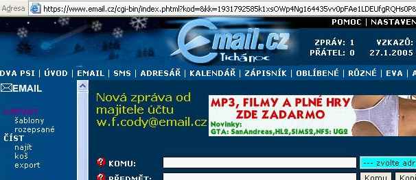 Email.cz na protokolu https://
